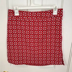 Izod Red and White Golf Skort